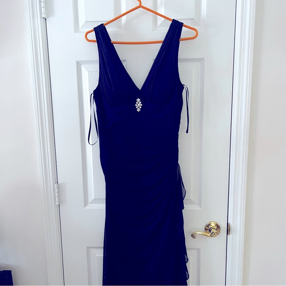 Blonde Nites Purple Maxi Ball Gown
